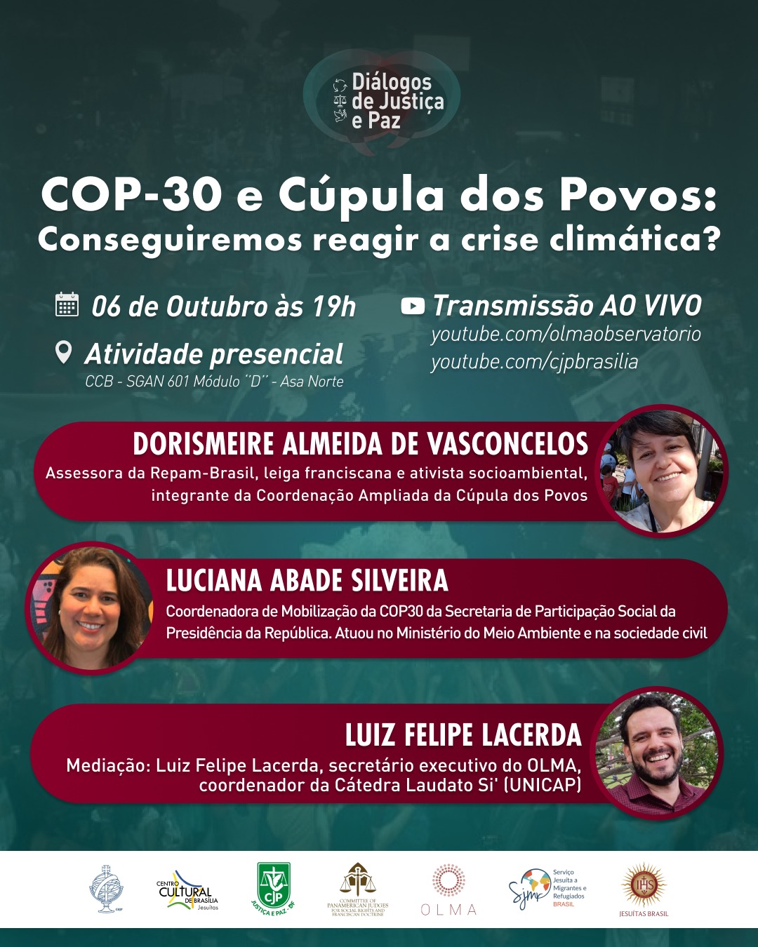 Diálogos de Justiça e Paz: COP30 e Cúpula dos Povos