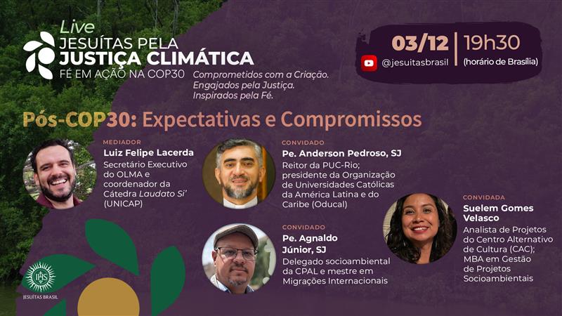 Justiça Climática em foco: encontro pós-COP30 reunirá especialistas