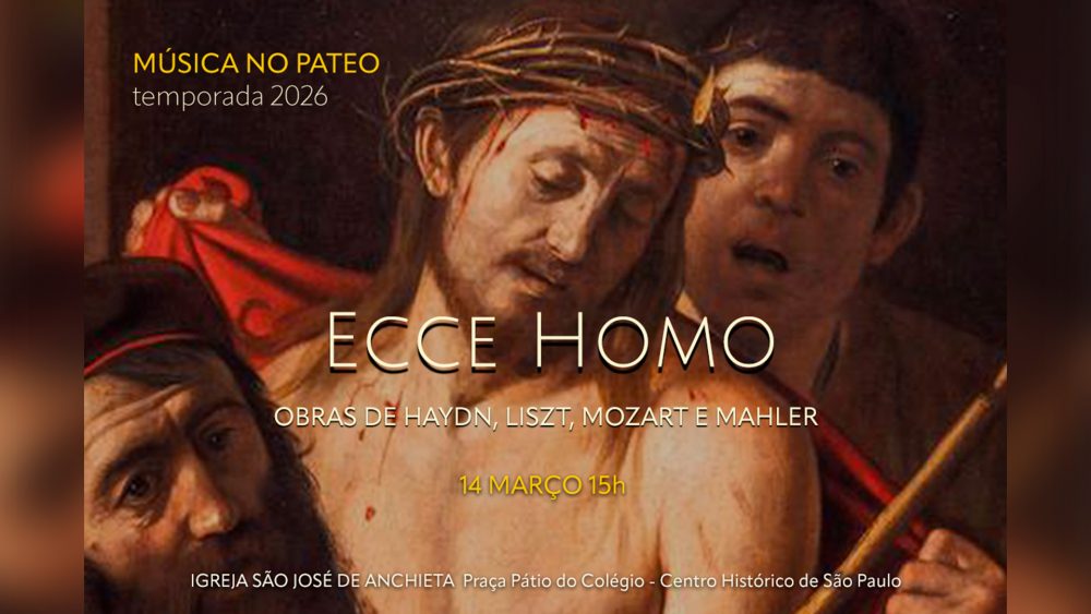 Estreia da Temporada 2026 da série Música no Pateo apresenta concerto quaresmal