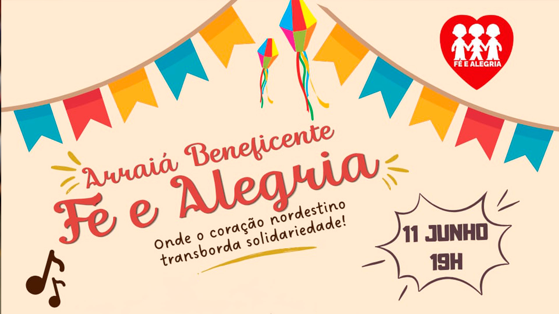 Arraiá Beneficente Fé e Alegria