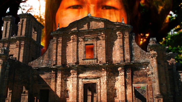 Detalhe da fachada da Igreja de São Miguel Arcanjo (Foto: Paulo Leal) (©Prof.ssa Claudete Boff)