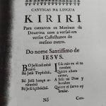 Cantiga traduzida, contendo versos em castelhano