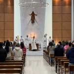 Missa pelo Dia de Santo Inácio de Loyola, no Colégio Anchieta (RS).